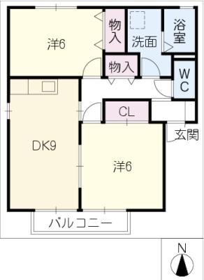 ルミエールAの間取り写真