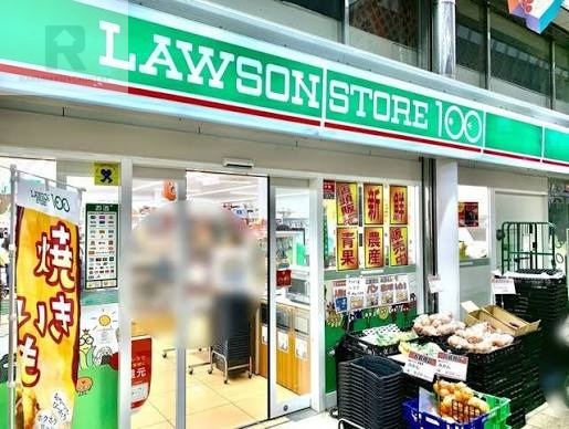 コンビニ　ローソンストア100天神橋3丁目店（コンビニ）まで205m