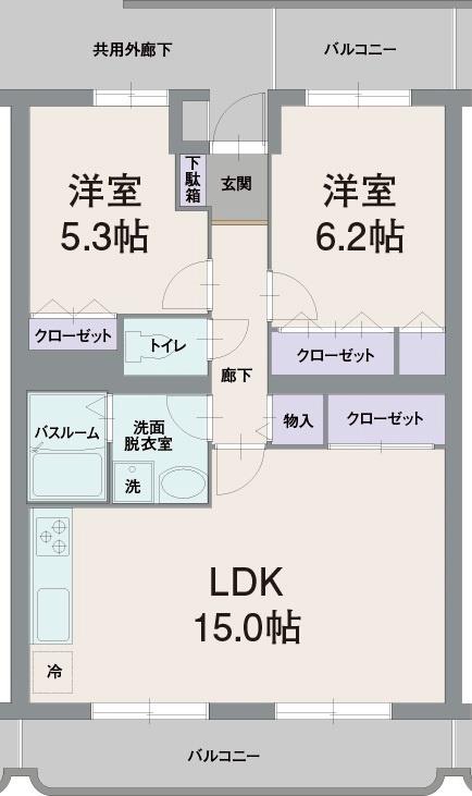 アウローラ桜堤の間取り写真