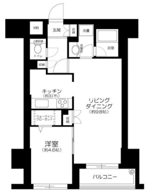 アトラスタワー西早稲田の間取り写真
