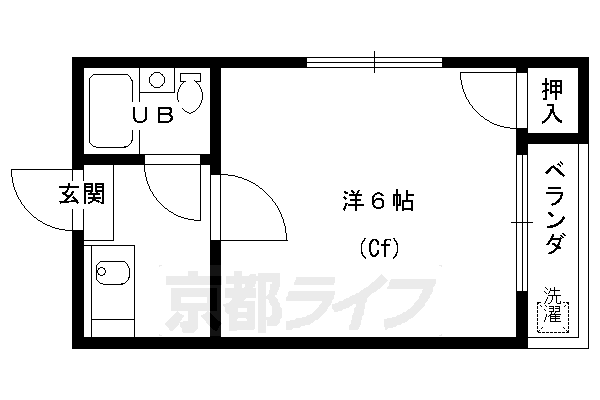 コーポ未麗等持院の間取り写真