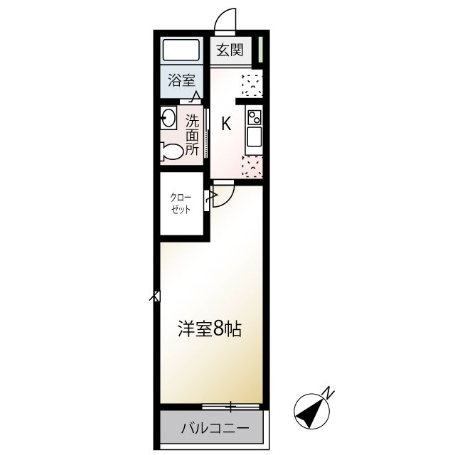 MQuarto拝島Iの間取り写真