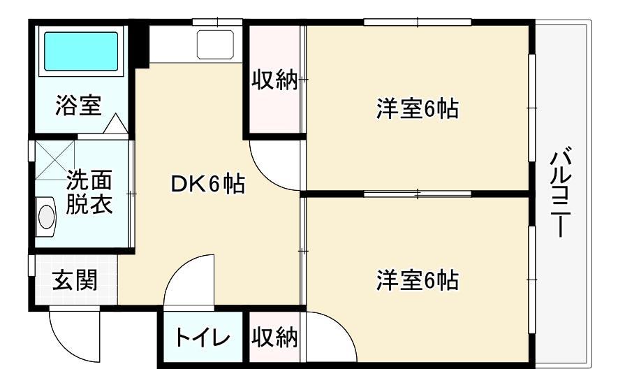シャトレ東新町IIの間取り写真