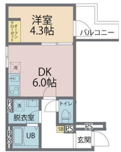 カインドネス千葉公園の間取り写真
