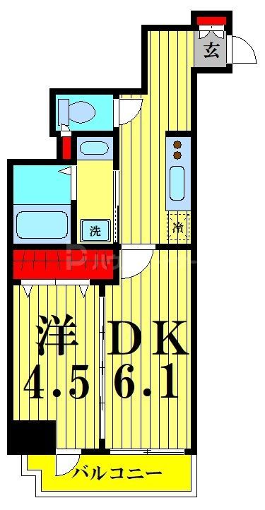 都営新宿線 菊川駅 徒歩8分 9階建 築6年の間取り写真