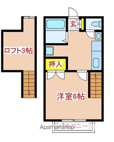 ＪＲ日豊本線 国分駅 徒歩22分 2階建 築36年の間取り写真