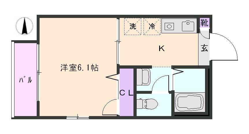 西武池袋線 富士見台駅 徒歩6分 2階建 築24年の間取り写真