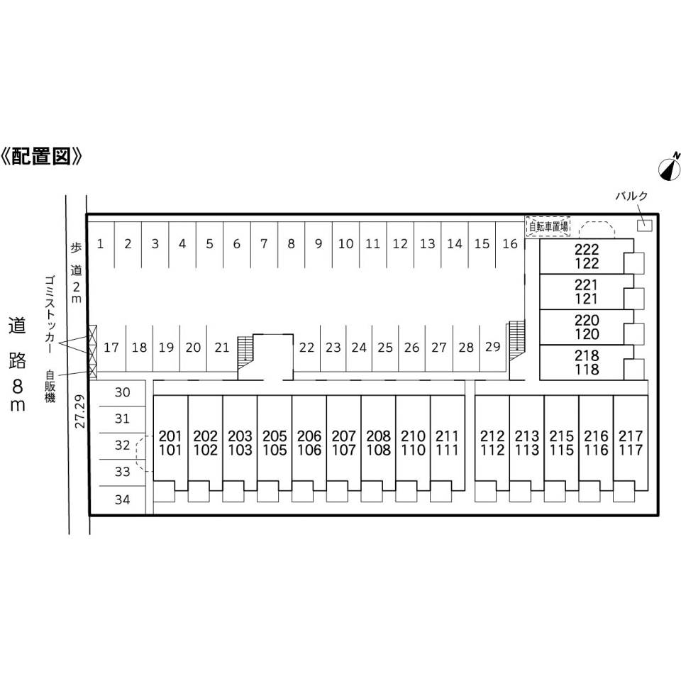 その他　駐車場区画図・配置図／申込先着順