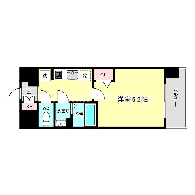 プレサンス難波デヴァンテの間取り写真