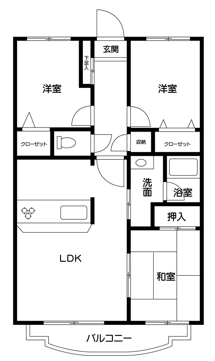 自治医大アーバンコンフォートの間取り