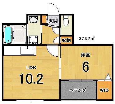 ベルビュー太秦の間取り