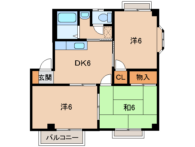 ハイツベルドールの間取り