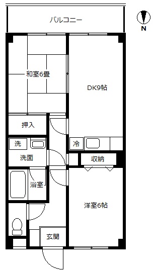 第２マルカワマンションの間取り