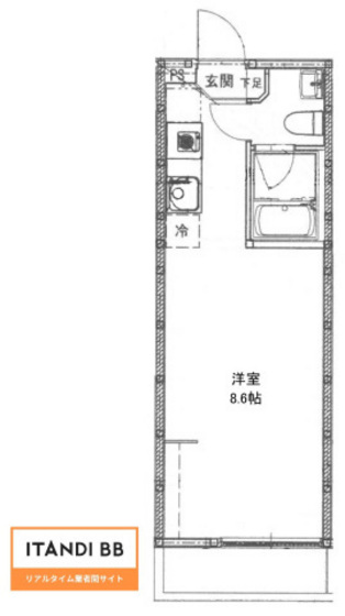 リバーノース大町西の間取り