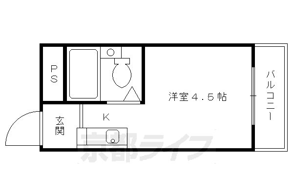 淀ハイツの間取り