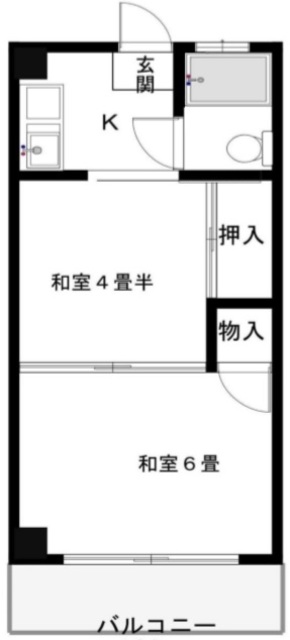 前竹マンションの間取り