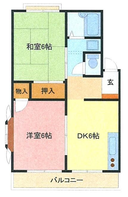 さいたま市浦和区岸町のマンションの間取り