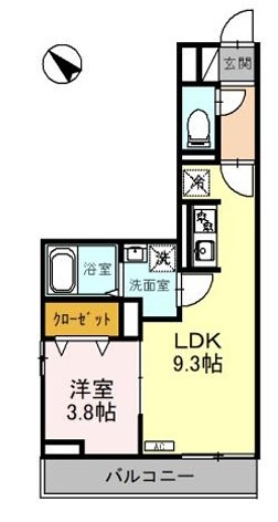 レクシア白子Iの間取り