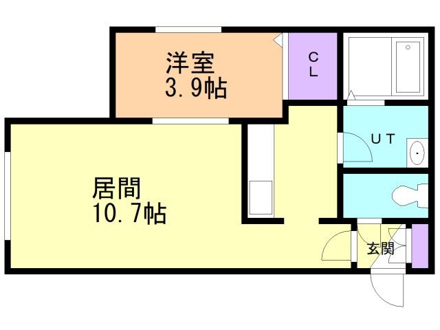 Ｒ－ＦＲＥＥ厚別の間取り