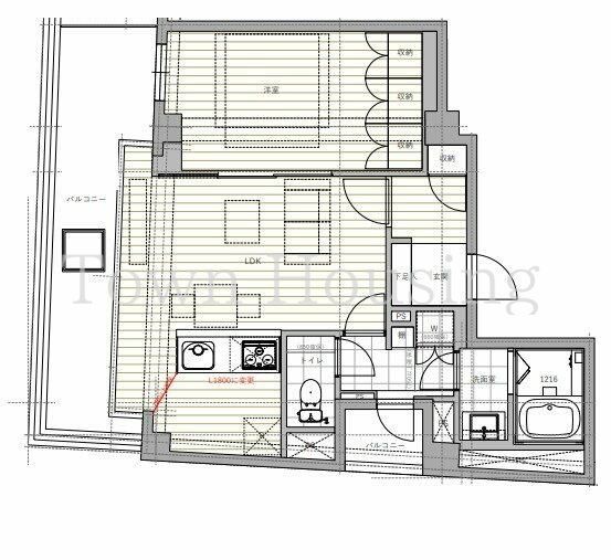 港区赤坂のマンションの間取り