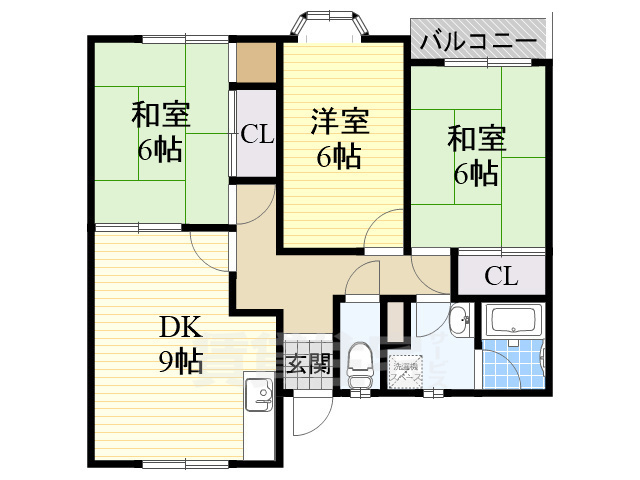 ビクトワール二見の間取り