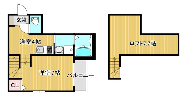 MODERN　PALAZZO合志の間取り