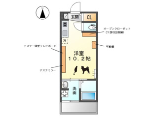 ウエストウイングV（ファイブ）の間取り