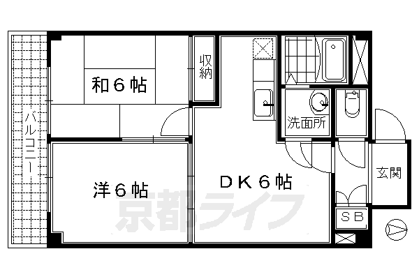 マンションボヌールの間取り