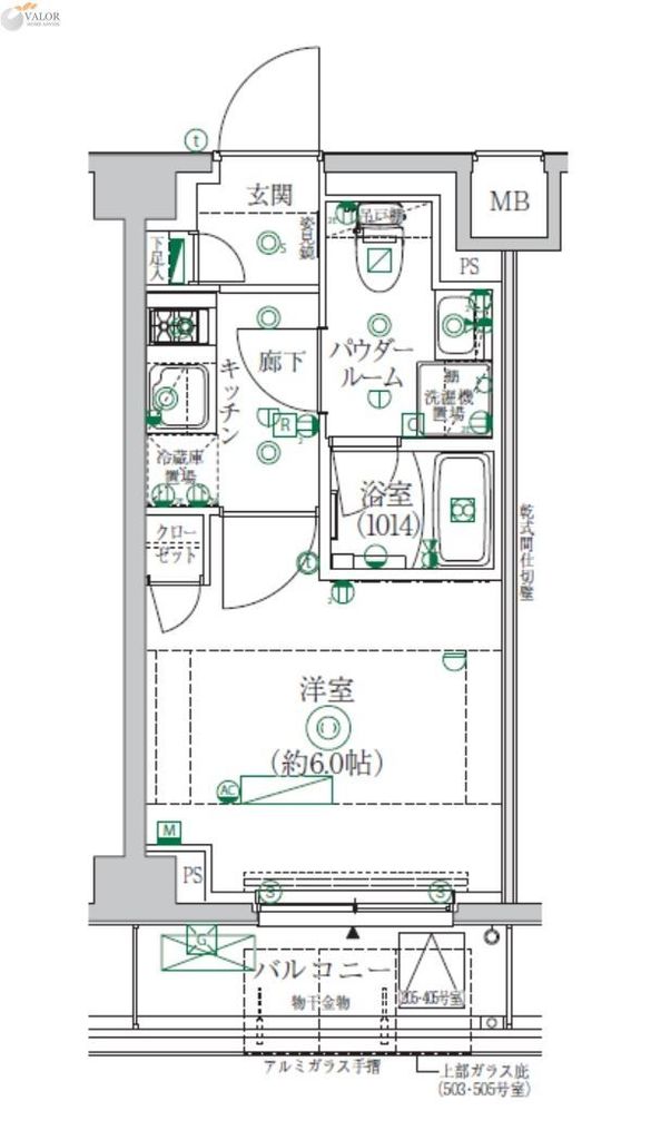 クレイシア横浜ヴェールの間取り