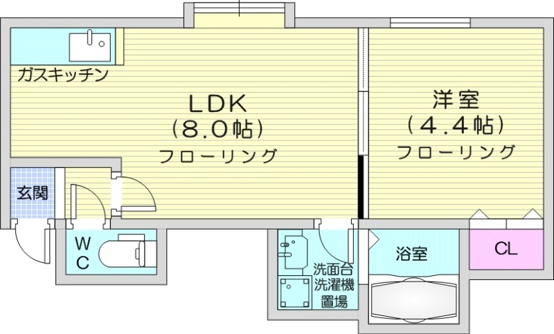 モンテN26の間取り