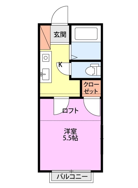 アリス吉田第2-2号館の間取り