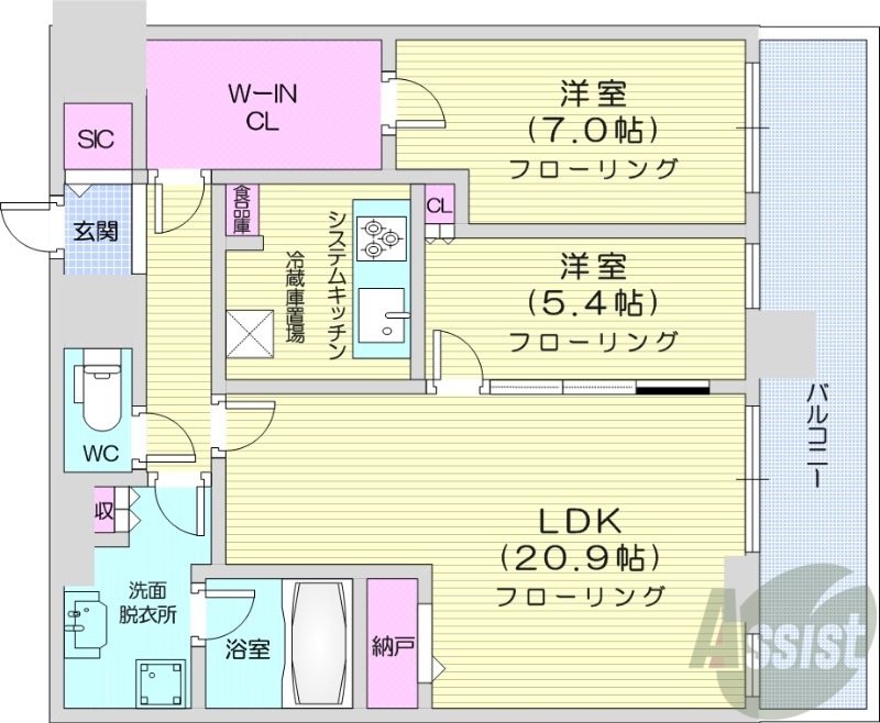 ONE札幌ステーションタワーの間取り