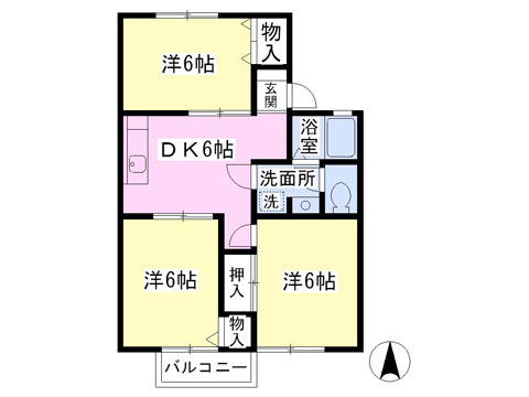 【グリーンシティＢの間取り】