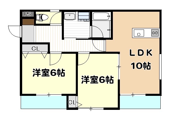 アビタシオン本町西の間取り