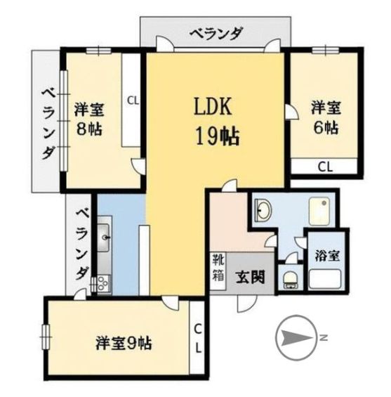 *池袋本町分譲マンションの間取り