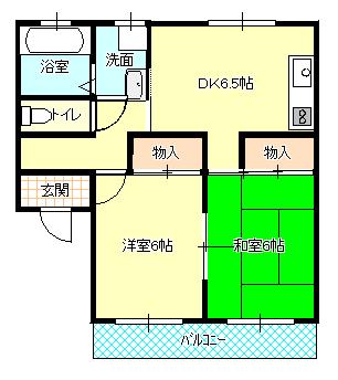 大島ハイツの間取り