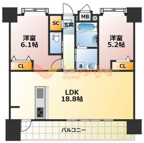 AZUR（アジュール）日吉町の間取り