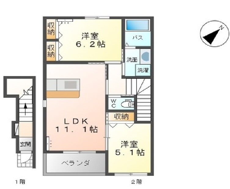 アンソレイユの間取り