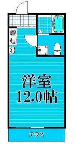 相模原市緑区西橋本のアパートの間取り