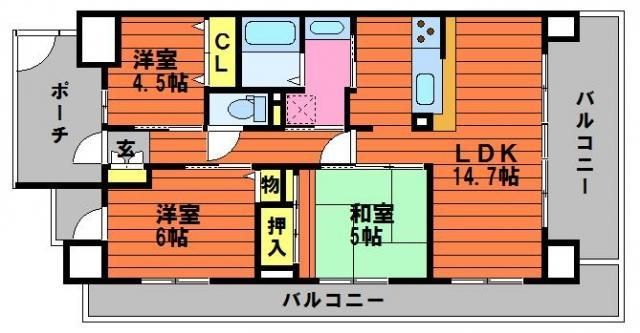 アルファステイツ中庄駅前IIIの間取り