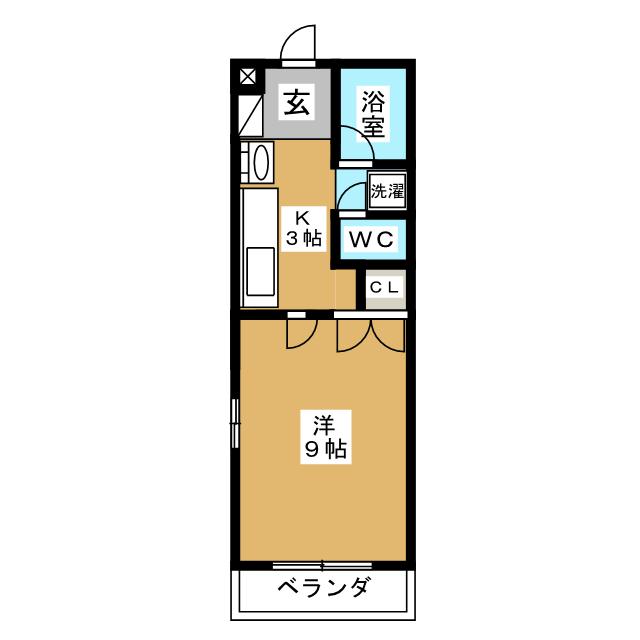 【目黒区原町のアパートの間取り】