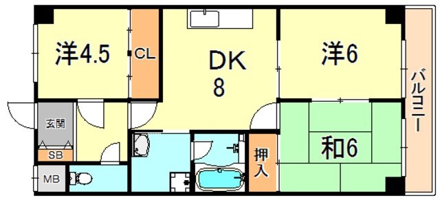 ビレッジ清水ヶ丘の間取り