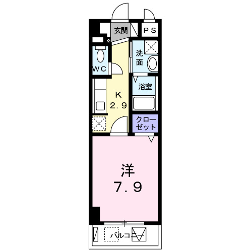 セレーノ銘苅(Ｄ）の間取り