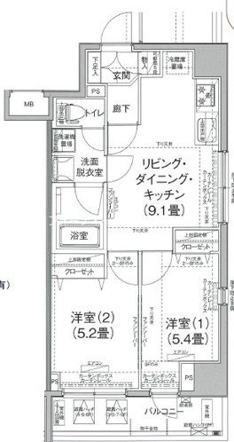 アイル大手町の間取り