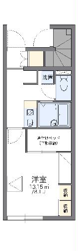 【レオパレスカマン　セジュールの間取り】