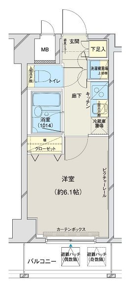 コンシェリア門前仲町の間取り