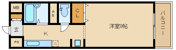 藤井寺市藤井寺のマンションの間取り