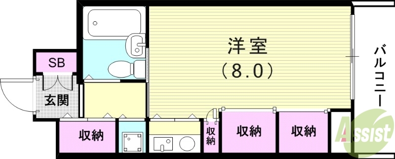 ブルームライフ兵庫の間取り