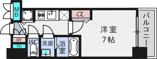 【プレサンス水都OKAWAの間取り】