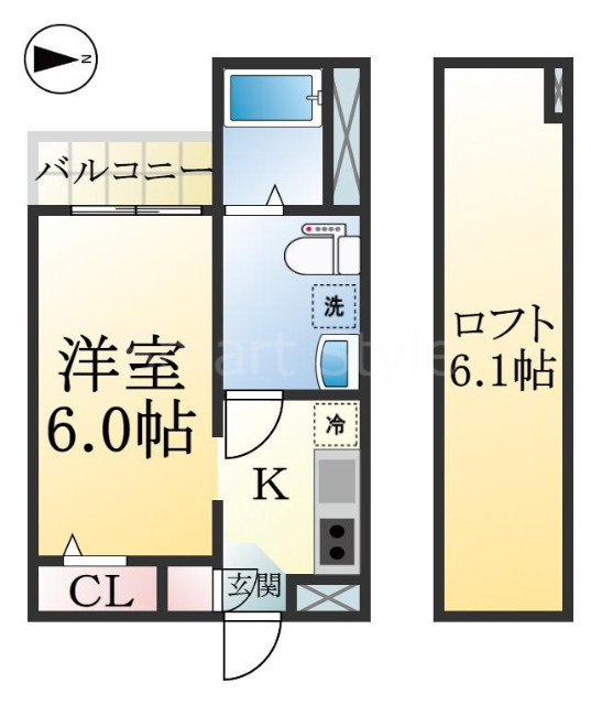 【リヴァブル瑞穂通の間取り】